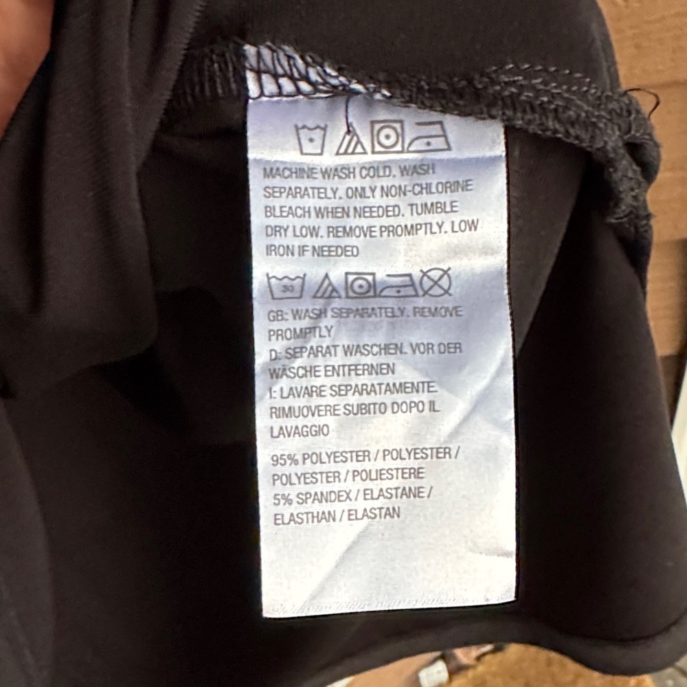 Susan Graver Black Blouse with Gold Button Details - Picture 3 of 7